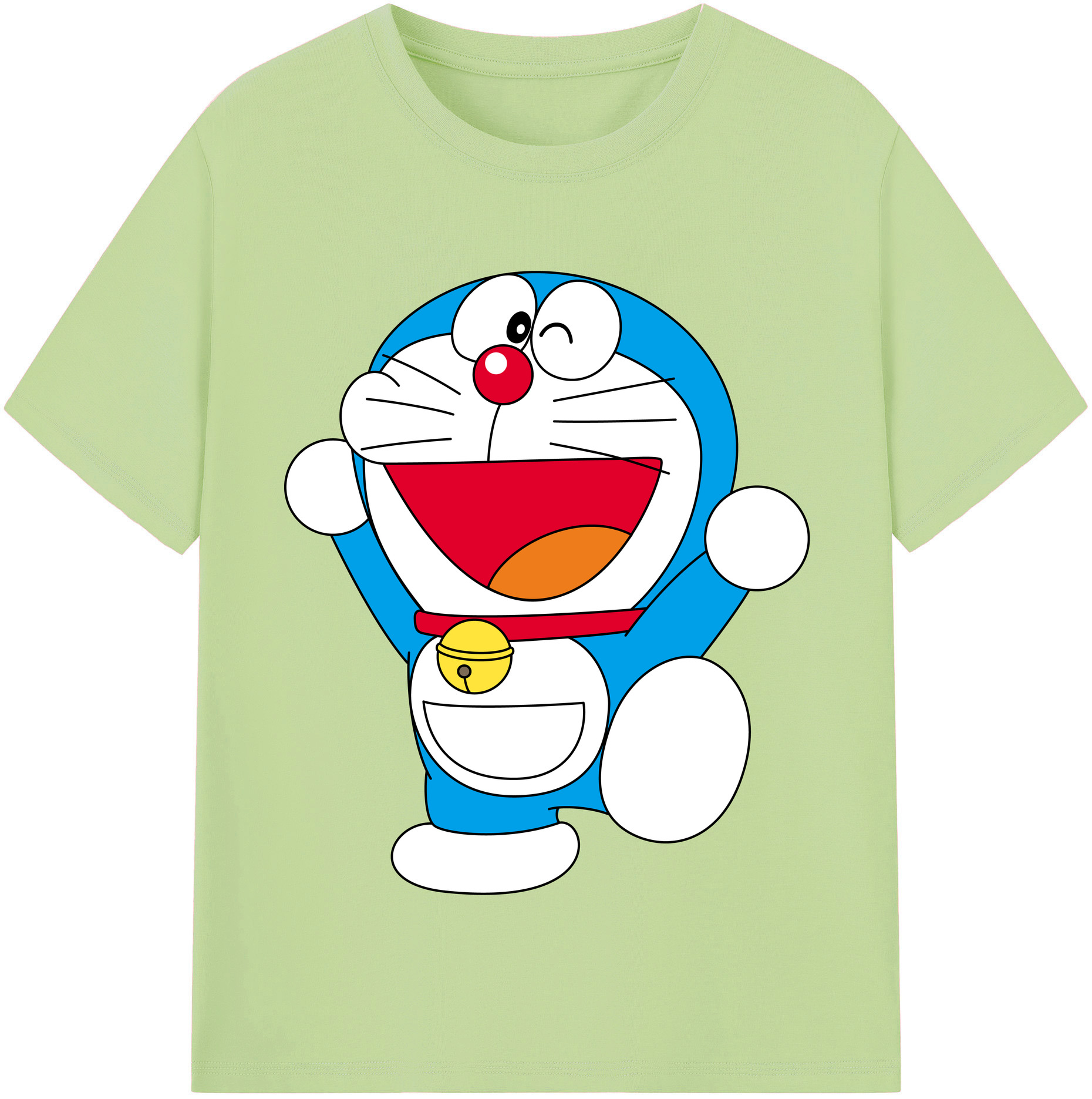 （画像用） ドラえもん Doraemon 綿100％半袖Tシャツ（フロントプリント）